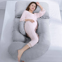 Load image into Gallery viewer, Extended Version Pregnancy Pillow For Side Sleepers Nursing Comfortable Cotton Pregnant Women Body Pillow Support Waist Cushions
