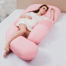 Load image into Gallery viewer, Extended Version Pregnancy Pillow For Side Sleepers Nursing Comfortable Cotton Pregnant Women Body Pillow Support Waist Cushions