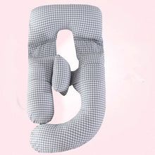 Load image into Gallery viewer, Extended Version Pregnancy Pillow For Side Sleepers Nursing Comfortable Cotton Pregnant Women Body Pillow Support Waist Cushions
